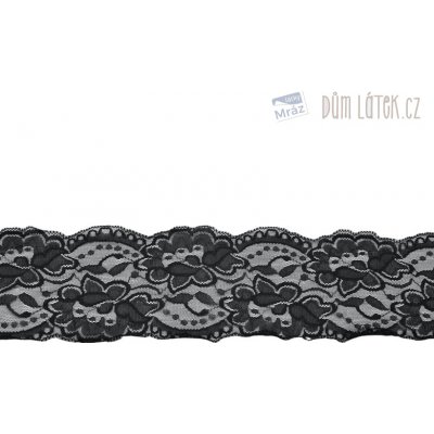 Elastická krajka černá, 100 mm – Zboží Dáma