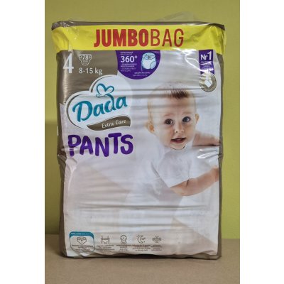 Dada JUMBOBAG extra care PANTS 4 8-15kg 78ks – Hledejceny.cz