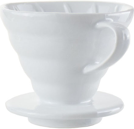 Ecocoffee keramický dripper 02 bílý
