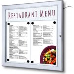 A-Z Reklama CZ Menu Board SCZ venkovní prosvětlená LED vitrína 2 x A4 – Zboží Živě