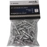 ASTA A-BR4896 Trhací nýty hliník-ocel, 4,8 x 9,6 mm, s plochou hlavou, sada 100 ks – Zboží Dáma