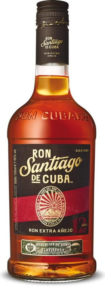 Santiago de Cuba Extra Anejo 12y 40% 0,7 l (holá láhev)