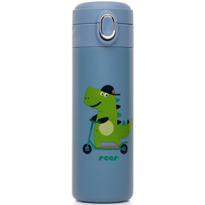 REER Láhev s brčkem 350 ml modrá – Zboží Mobilmania
