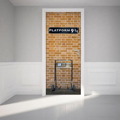 Ambiance Adhezivní samolepka na dveře Harry Potter Platform, 83 x 204 cm – Zbozi.Blesk.cz