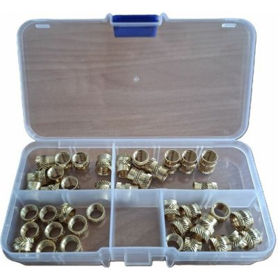 Sada mosazných závitových vložek M8 (pro 3D tisk) 40ks – Zboží Dáma