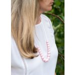 Jsem máma silikonové kojicí korále světle růžové – Zboží Dáma