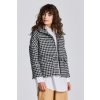 Dámská bunda Gant D1. HoundStooth Cropped Jacket černá