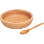 ČistéDřevo miska + lžíce sada 20 cm 21 cm – Zboží Mobilmania