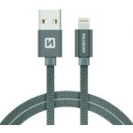 Swissten 71523202 USB 2.0, zástrčka A - zástrčka Lightning, opletený, 1,2m, šedý – Hledejceny.cz