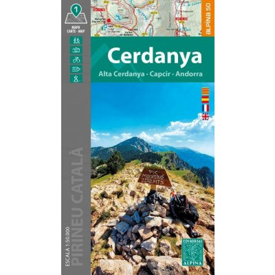 Cerdanya, Capcir, Andorra 1:50.000 mapa ALPINA – Zboží Mobilmania