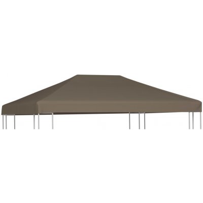 OMAXI 728308 Střecha na altán 310 g/m² 3 x 3 m barva taupe – Hledejceny.cz
