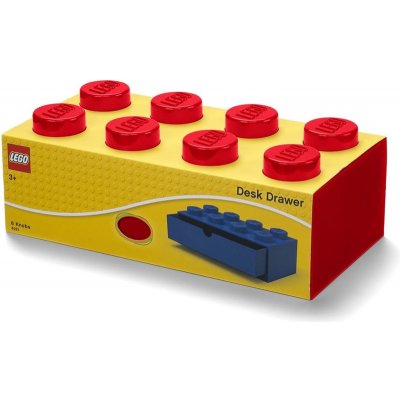 LEGO® Stolní box se zásuvkou 8 červená 40211730