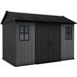 Keter Newton Plus Wide 11 x 7,5 šedý s podlahou – Sleviste.cz