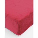 MKLuzkoviny.cz Prostěradlo mikroplyš Deluxe tmavě červené 180x200 – Hledejceny.cz