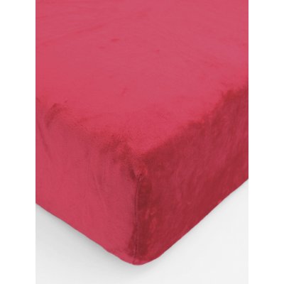 MKLuzkoviny.cz Prostěradlo mikroplyš Deluxe tmavě červené 180x200 – Hledejceny.cz