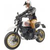 Sběratelský model Bruder BWorld Motorka Ducati Desert Sled s motocyklistou 1:16