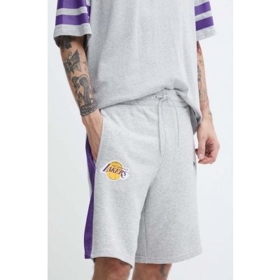 New Era kraťasy LOS ANGELES LAKERS pánské šedá 60435475 – Zboží Mobilmania