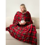 Tartan 750922 se vzorovanými rukávy 130x170 cm – Zboží Dáma