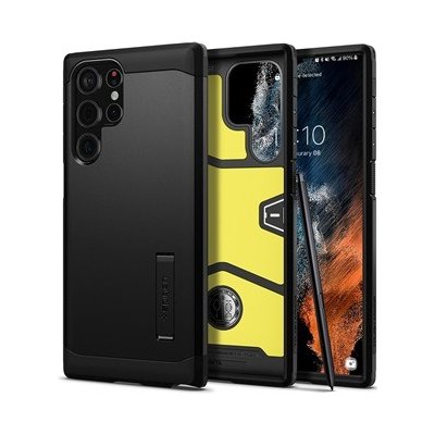 Pouzdro Spigen Tough Armor odolný Samsung Galaxy S22 Ultra černý – Hledejceny.cz