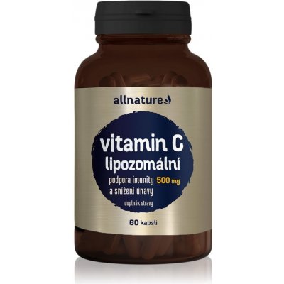 Allnature Lipozomální Vitamin C 500 mg 60 kapslí – Hledejceny.cz