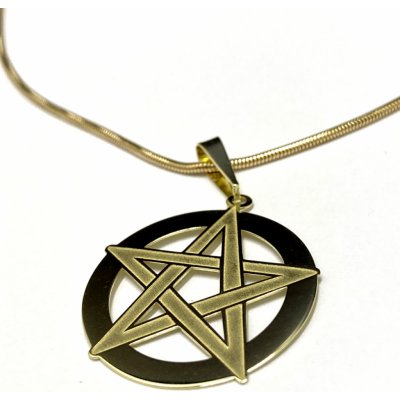 Zlatnictví Zlatíčko Zlatý přívěsek pentagram PA0502