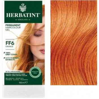 Herbatint permanentní barva na vlasy oranžová FF6 150 ml