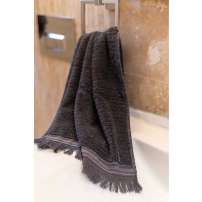 L'essentiel Maison Hand Towel Bliss Anthracite 50 x 90