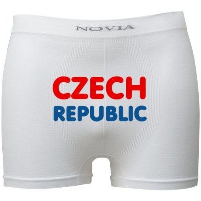 novia Boxerky s potiskem MS v hokeji boxerky Czech Republic pánské bílé – Zboží Mobilmania