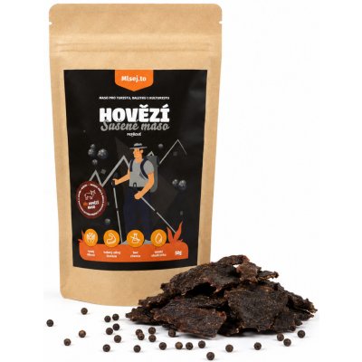 Mlsej.to Hovězí sušené maso pepřové 50 g – Sleviste.cz