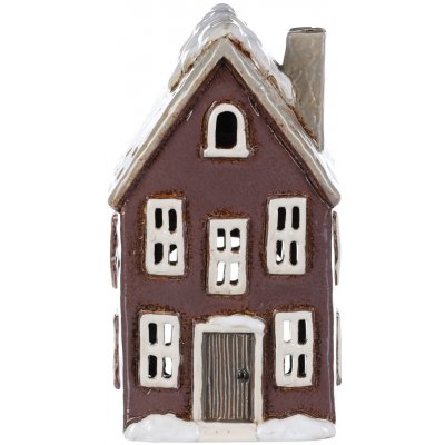 Keramický domeček na čajovou svíčku tmavě fialový – Zboží Dáma