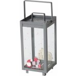 Boltze Home Vánoční lucerna na svíčku MONTI, 23 cm, šedá šedá – Zboží Dáma