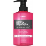 Kundal Honey&Macadamia Body Lotion - Vyživující, hydratační tělové mléko s medem s vůní AMBER VANILLA - 500 ml – Zboží Dáma