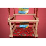 Malimas dřevěná houpačka závěsná přírodní+podsedák – Zbozi.Blesk.cz