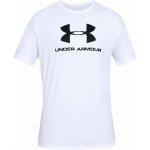 Under Armour Men's UA Sportstyle Logo Short Sleeve White/Black Fitness tričko – Hledejceny.cz