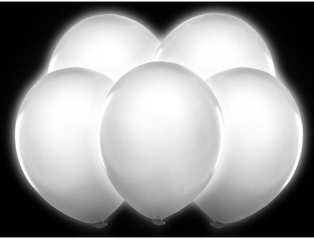 Balonky bílé svítící LED | Srovnanicen.cz
