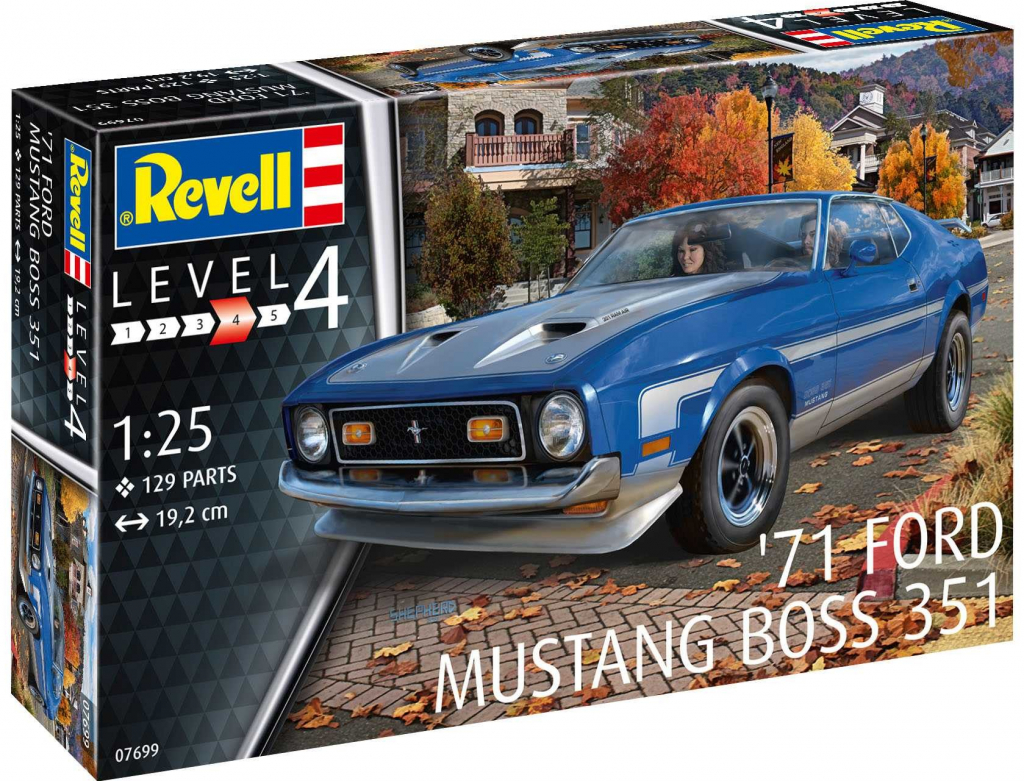 Revell Plastic ModelKit auto 07065 1965 Ford Mustang 2+2 Fastback CF 18-5599 1:25