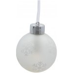 Pro-Tech shop Sada 3 skleněných LED koulí se sněhovými vločkami s dálkovým ovládáním 8x10cm 69865 – Hledejceny.cz