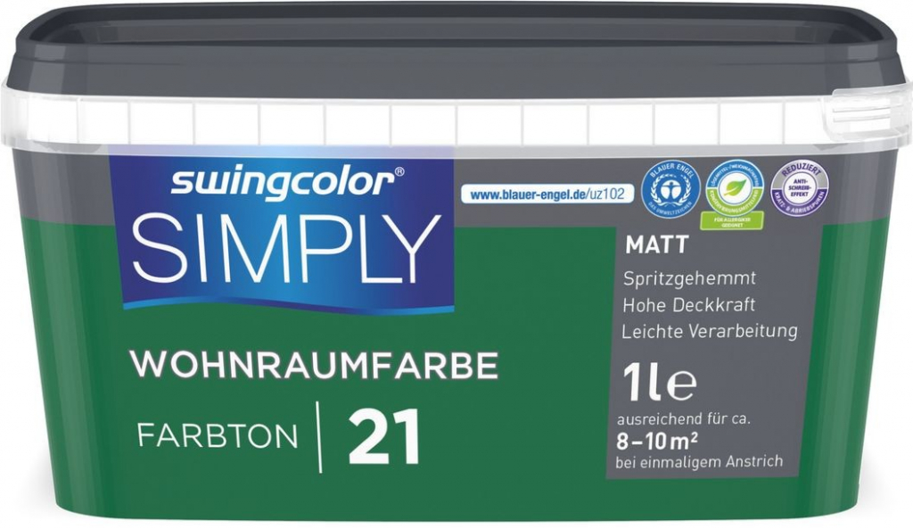 Swingcolor Simply 1 l zelená matná