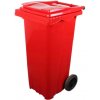 Popelnice TAVOBAL plastová popelnice 120 l červená