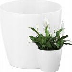 Lepaso Plastový květináč Magnolia Jersey 360 mm bílý – Sleviste.cz