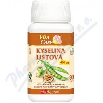 VitaHarmony Kyselina listová 400 mcg 90 tablet