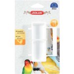 Zolux Krmítko bílé s bidlem 7x6x4,3 cm – Zboží Mobilmania