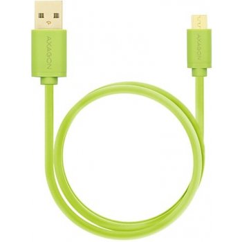 Axagon BUMM-AM05QG Micro USB, 2A, 0,5m, zelený