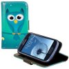 Pouzdro a kryt na mobilní telefon Pouzdro Kwmobile Flipové Samsung Galaxy S3 Mini modré