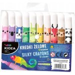 Derform Gelové voskové pastelky 10 barev vysouvací 469036 – Sleviste.cz