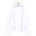 Mamo Tato Maxi osuška pončo s kapucí Medvídek se zajíčkem 70x120cm bílá – Zboží Dáma