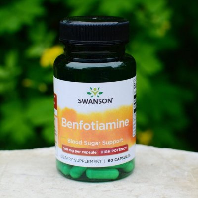 Swanson Benfotiamine vitamín B1 160 mg 60 kapslí – Zboží Mobilmania