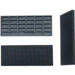 Podložka vymezovací plastová rozměr 41 x 100 mm tloušťka 5 mm, stavební, montážní barva černá – Zboží Mobilmania