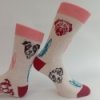Vzorované ponožky ROXI Béžový melír