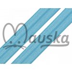 Lemovací pruženka lesklá - MODRÁ AZURO – Zboží Dáma